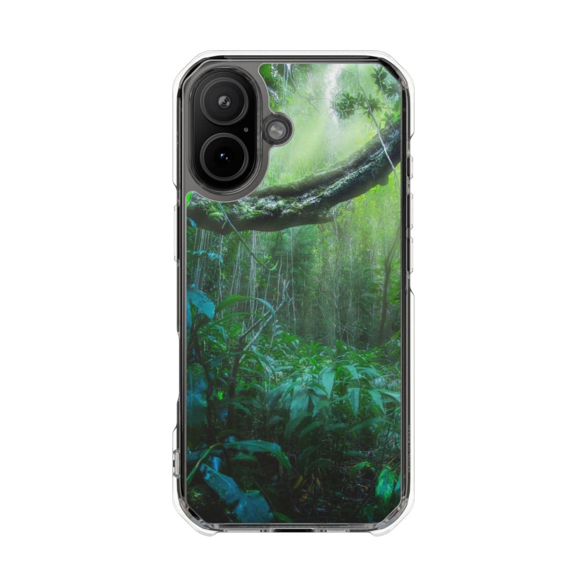 Hawaiian jungle canopy on a clear case